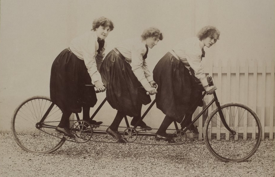 PLAQUE ALU DECO AFFICHE ROUXEL ET DUBOIS PARIS VELO TANDEM CYCLE COUREUR 1894 